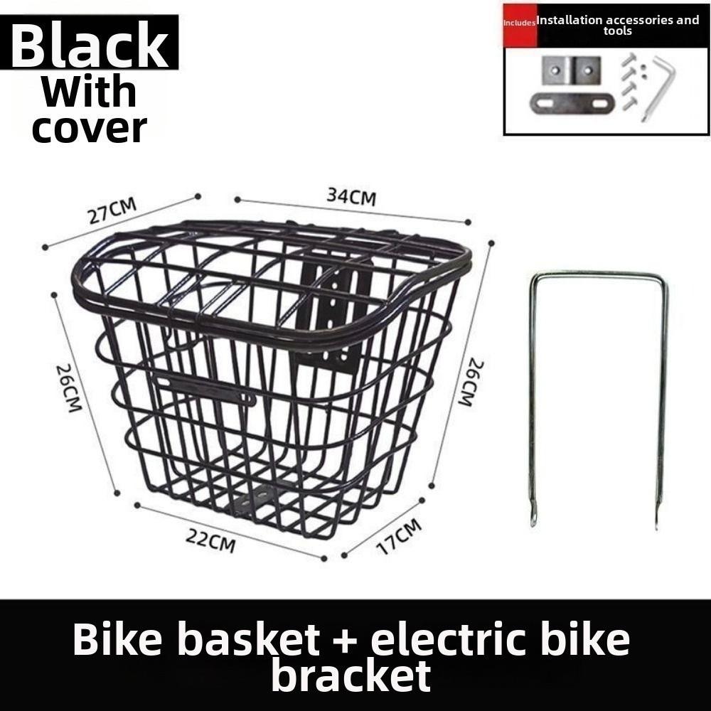Universal Large Capacity Storage Baskets Metal Bicycle Front Basket