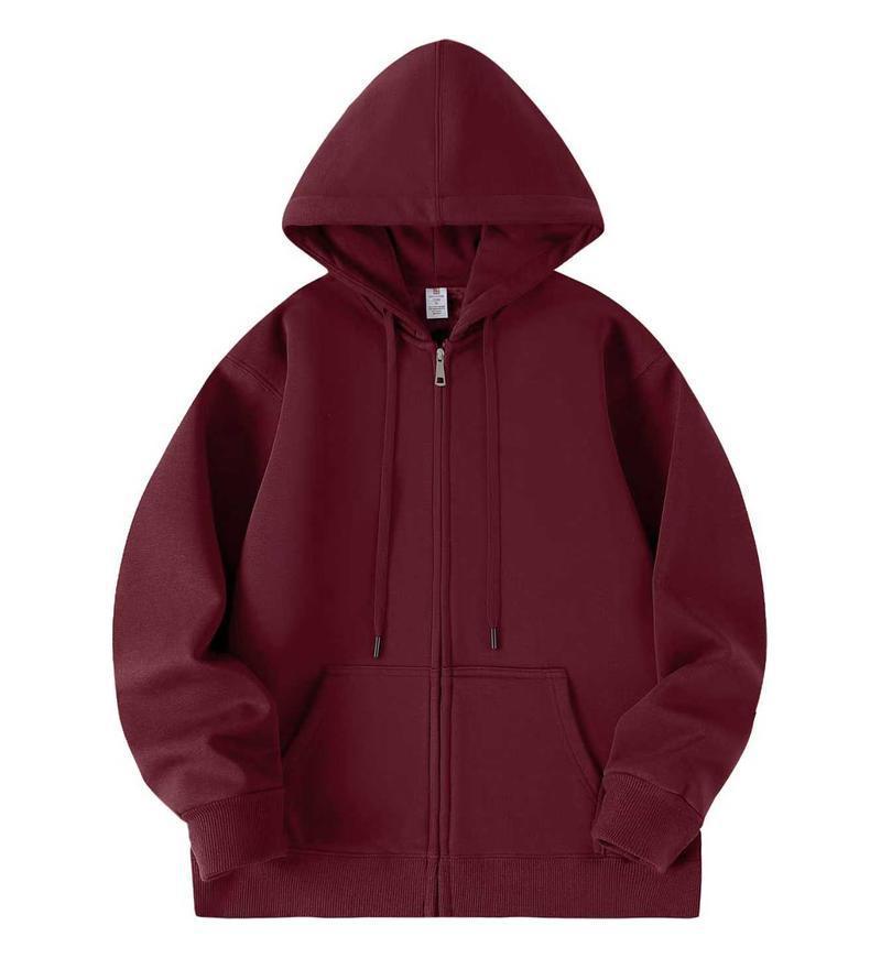 Women's Korean Style Zipper Hoodie - Autumn/Winter 2025, Comfortable Cotton, Casual Loose Fit
