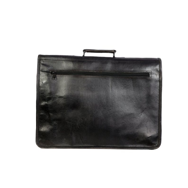 Černá kožená aktovka Retro kožená taška na notebook Messenger Taška do kanceláře Dárek pro něj Briefcase College Bag