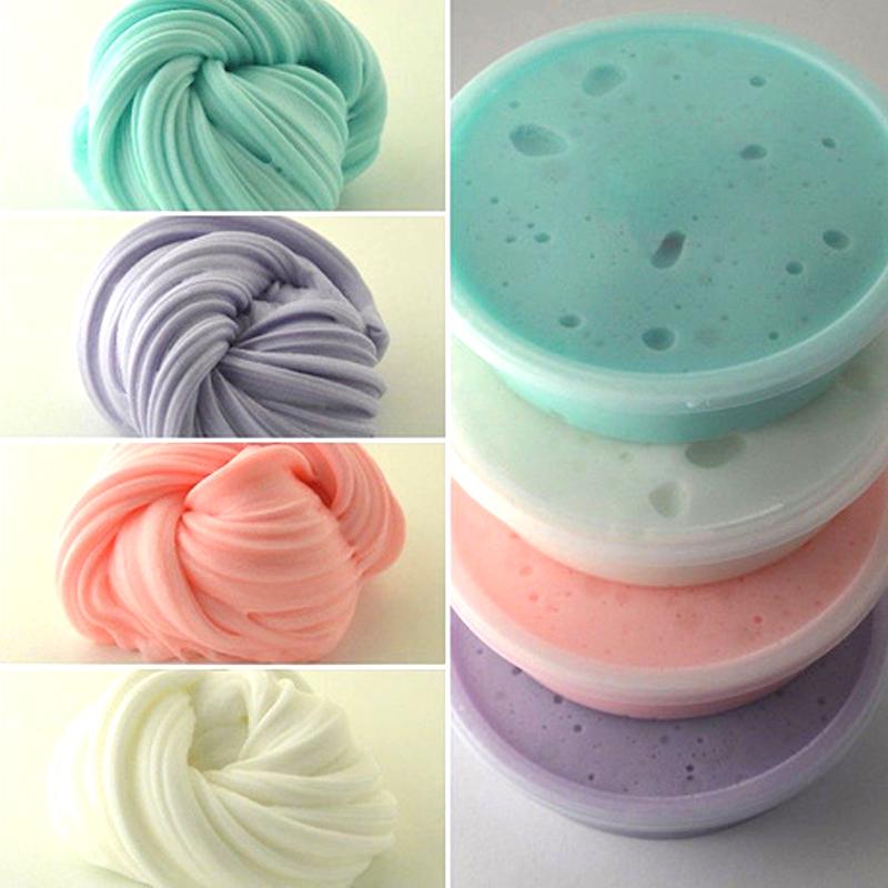 35g Fluffy Macaron Slime Kit, Soft Modeling Clay with Box, DIY Squishy Toy for Kids Sensory Play