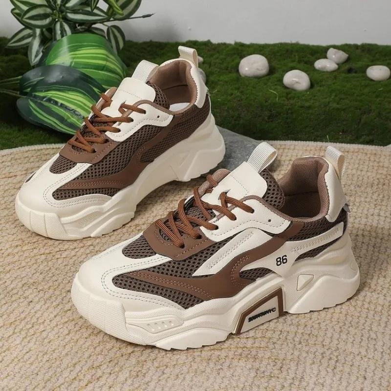 Chaussures pour Femmes 2026 Mode Baskets Respirantes Extérieur Antidérapantes Chaussures de Designer pour Femmes Automne Baskets Plateforme Légères Zapatos