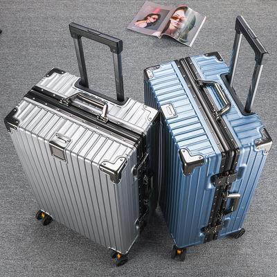 Valigia da Viaggio Grande Capacità con Telaio in Alluminio, Serratura a Combinazione, Ruote a Trolley e Design Resistente per Uomini e Donne.