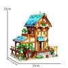 Medieval Castle Architecture Manor Scene Building Block  Forest Hut Town Landscape Model Assembly Bricks Toy Gifts NO BOX