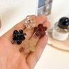 Mini Flower Hair Clips Pack For Women - Creaseless Styling Claw Clips For Bangs And Tiny Hair Styling