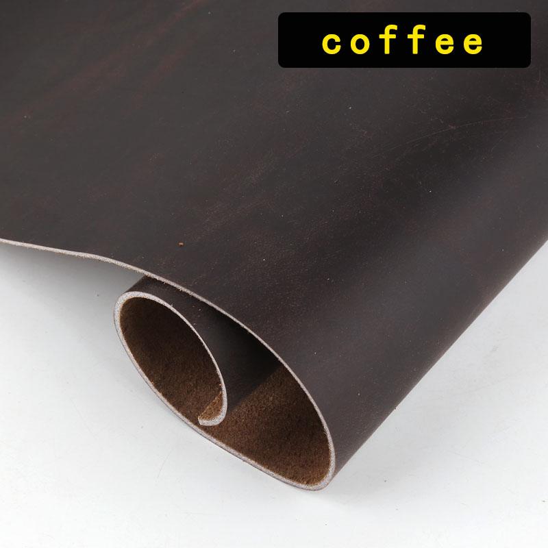 2mm Thick Color Changing Crazy Horse Leather Top Layer Retro Cowhide Leather Material Crazy Horse Leather Material Handmade DIY