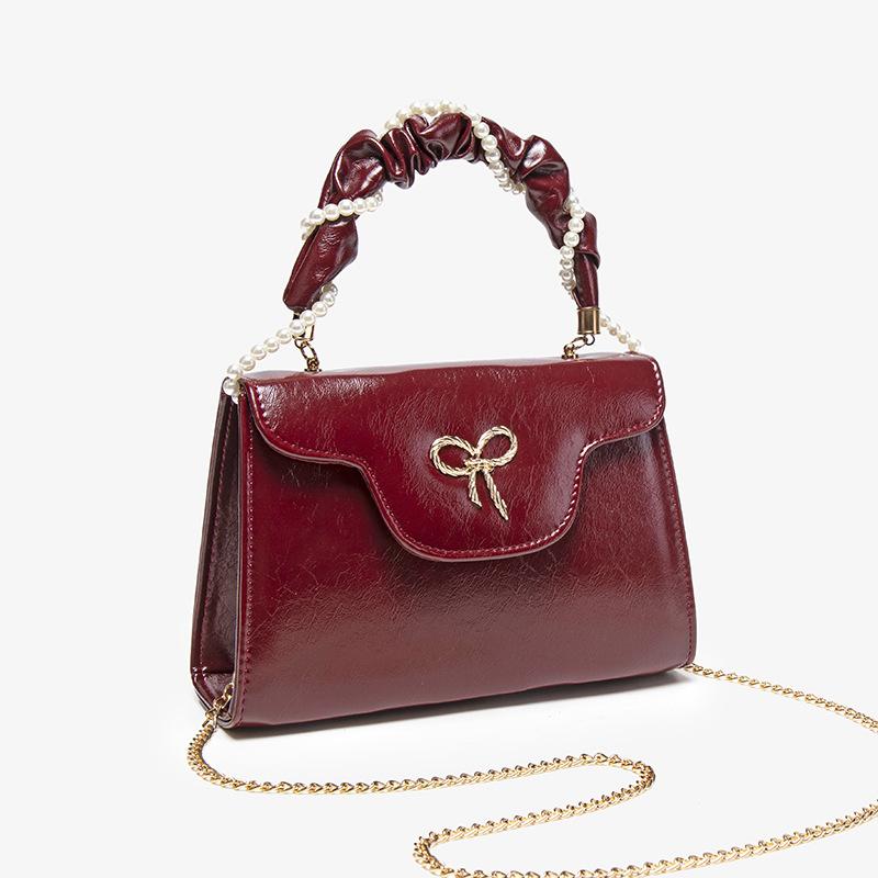Red Bag Light Luxury Versatile Mother Wedding Bag Practical Messenger Handbag Mother-In-Law Wedding Bag