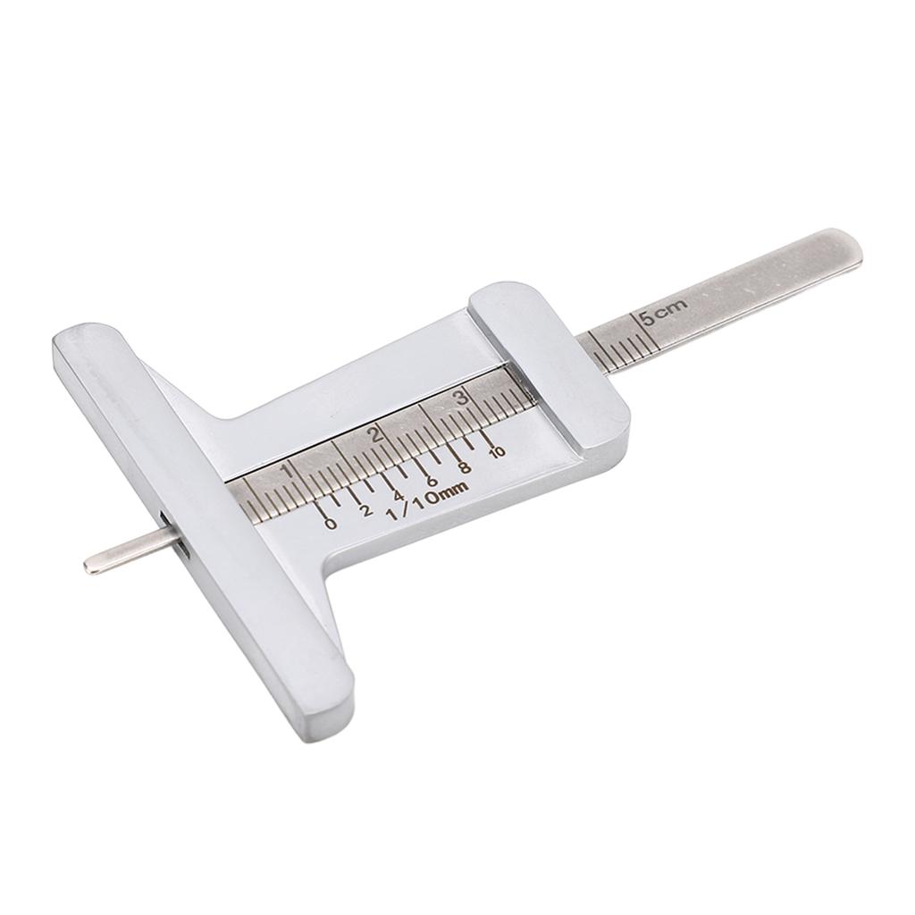 0 tot 50 mm Bandprofieldieptemeter Roestvrij Staal Draagbare Dieptemeter voor Auto Motorfiets