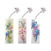 3pcs DIY Diamond Painting Bookmark Kit 5D Diamond Painting Bookmark Diamond Art Leather Tassel Bookmark Gift for Book Lovers (Blue Magpie Diamond