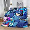 Couverture imprimée Rockman Game Megaman Dessin Animé Couvertures de Pique-nique Couverture Chaude Couverture Douce et Confortable Maison Voyage Cadeau d'Anniversaire