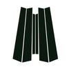 För BMW 3-serie E46 1995-2004 1996 1997 1998 1999 Ljus Svart Kolfiber Fönster Dörr Vattentät BC-dekal