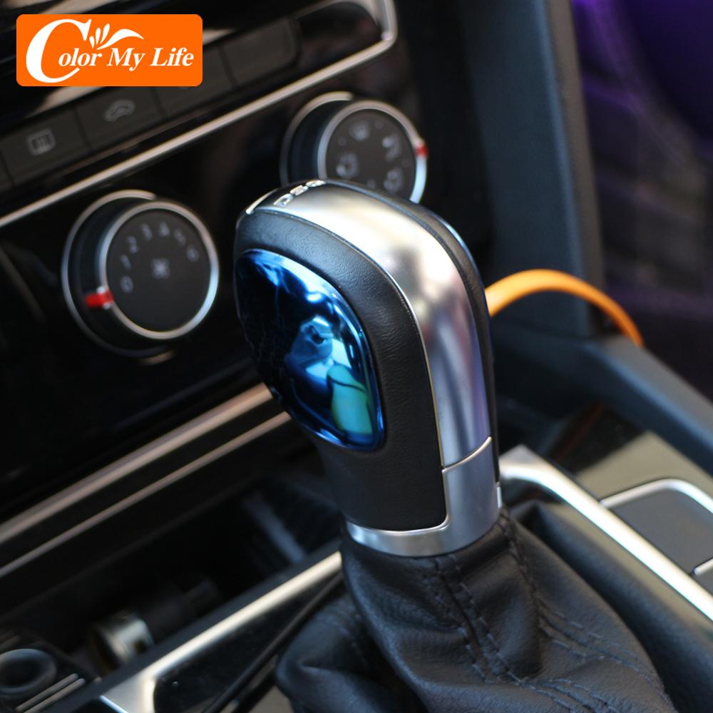 DSG Car Gear Shift Knob Panel Cover Stickers for VW Volkswagen Jetta Polo Golf MK4 MK5 MK6 MK7 Passat B5 B6 B7 B8 R