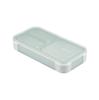 Foodman Bento 400ml Light Double Secure with CB DSK Box, Slim, Portable, Stand-Up, Capacity, Antibacterial, Gray, Leak-Resistant, Sealing, 4-Point