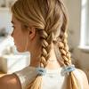 1 Pair Women Hair Ties Pearlescent Color High Elasticity Phone Cord Shape Hair Ropes Flexible Ponytail Holder Hair Accessories