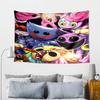 Blue Monster Huggy Night Tapestry, Unique Design Tapestry, Wall Decor for Bedroom,Livingroom, Playroom,Heartwarming Fan Holiday Gifts