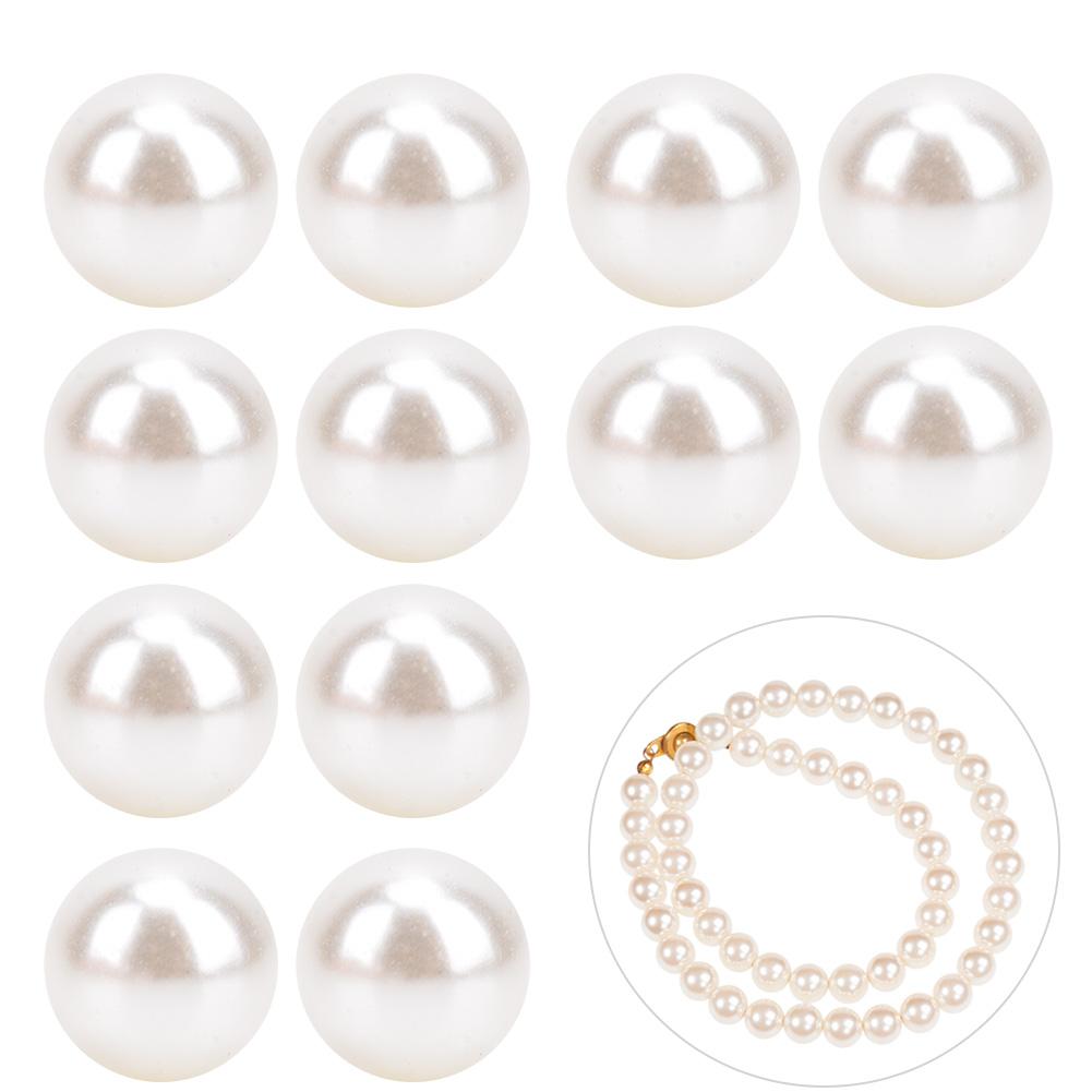 50G Non Porous Imitation Pearls Decoration HairClothes Supplies Jewelry Accessories(Beige)