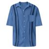 Designer Spring Summer Men's Casual Cotton Linen Color Short Sleeve Shirts Loose Shirts