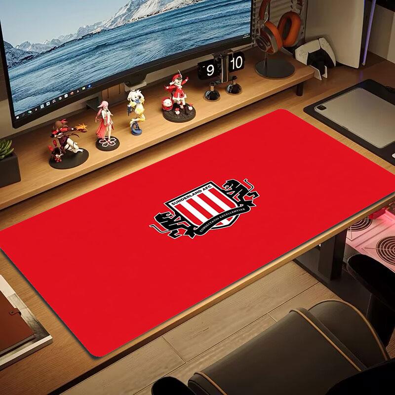 Logo du Sunderland Association Football Club Grand Taille Tapis de Souris Grand Coussin de Table de Jeu Antidérapant Ordinateur Portable Tablette Grand Tapis de Souris XXL Tapis de Jeu pour Mini PC