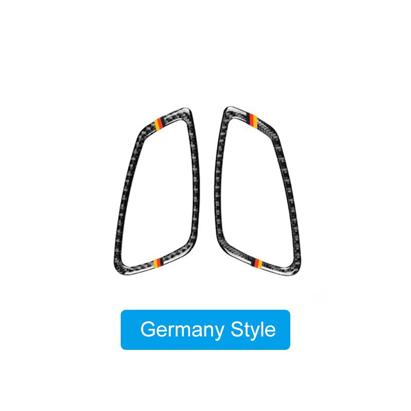 2 Stuks Koolstofvezel Twee Deurs Auto Interieur Handvat Cover Decals Trim Deurkom Stickers voor BMW E92 E93 3 Serie 2005-12
