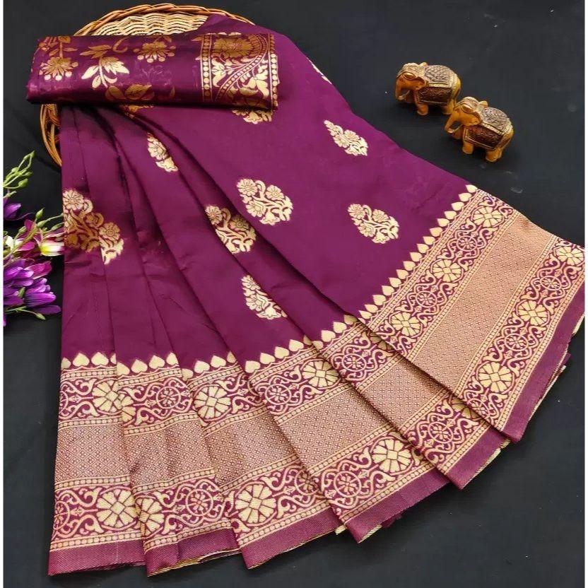Grand Festive Edit – Soft Silk Saree | Rich Jacquard Royal Drape