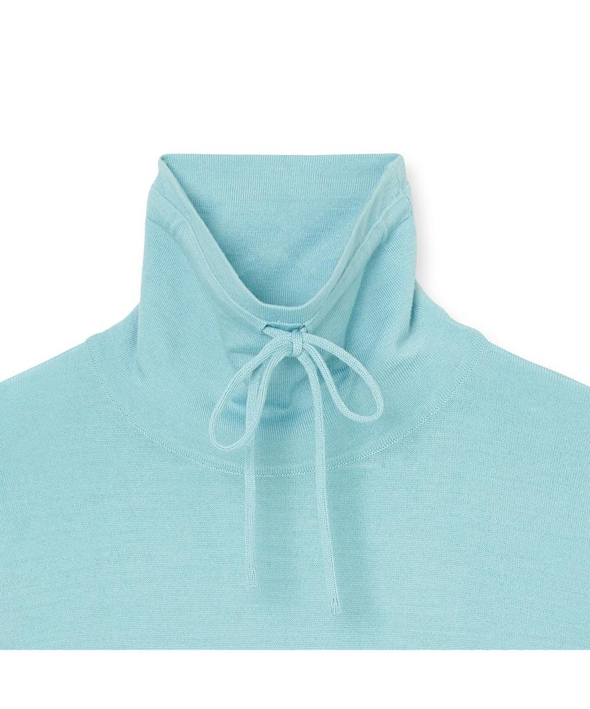 IOLO String Wool Silk Turtleneck_Light Blue