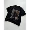 Retro Vintage Portrait and Gothic Style Men's T Shirt for Summer, Suitable for Both Men and Women, High Street T Shirt