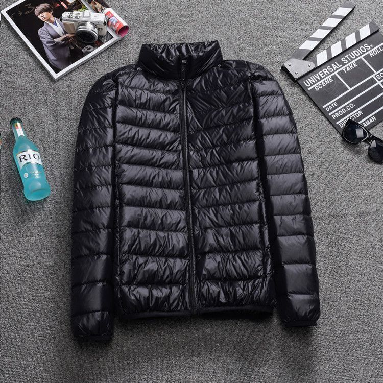 Autumn Winter Down Jacket Men's Hooded Super Light Warm Slim Coat Down Jacket Men's Coat