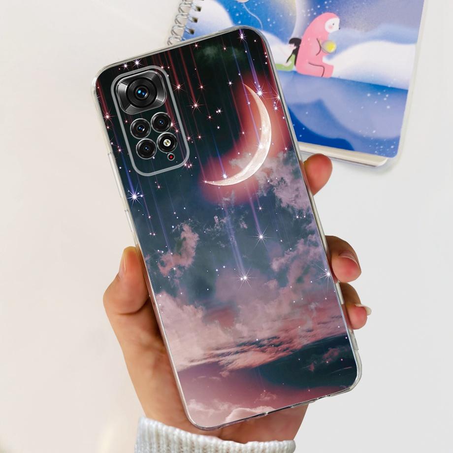 Women Fashion Phone Case For Xiaomi Redmi Note 11 Pro 4G 5G / Redmi Note11 11s 4G Global Luxury Slim Silicone Bumper Coque Soft