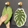 Leaves Hand Towels Absorbent Kitchen Handkerchief Bathroom Hands Towel Wall Hanging Kitchen Towels Kitchen Accessories Decor