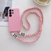 Süßigkeiten Lanyard Silikonhülle Für Samsung Galaxy S26 Ultra S25 Plus Edge Weiches Stoßfestes Geflochtenes Hals-Crossbody-Kordelband Hülle