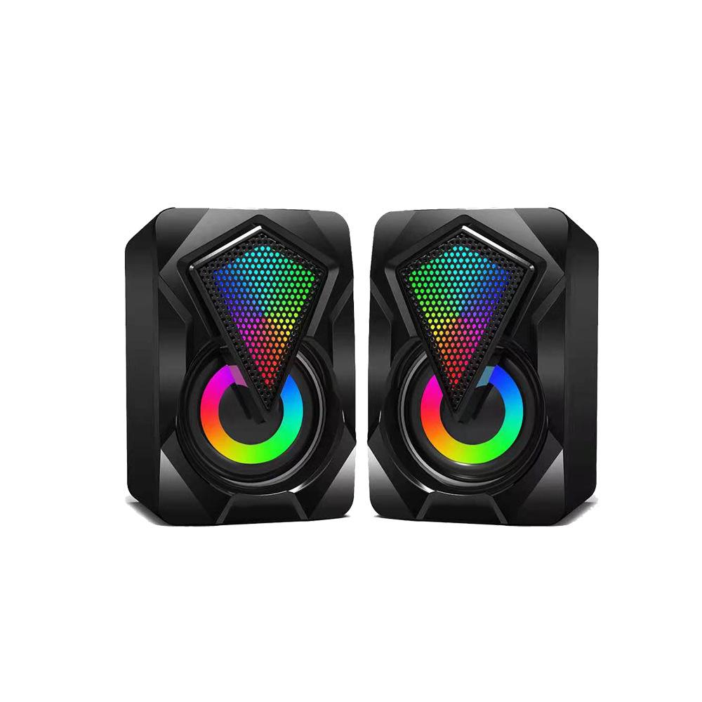 X9 Compact USB Desktop Speaker - Mini Audio Subwoofer for Laptop