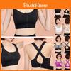 Women's High Impact Front Zipper Closure Adjustable Straps Seamless Padded Sports Bra