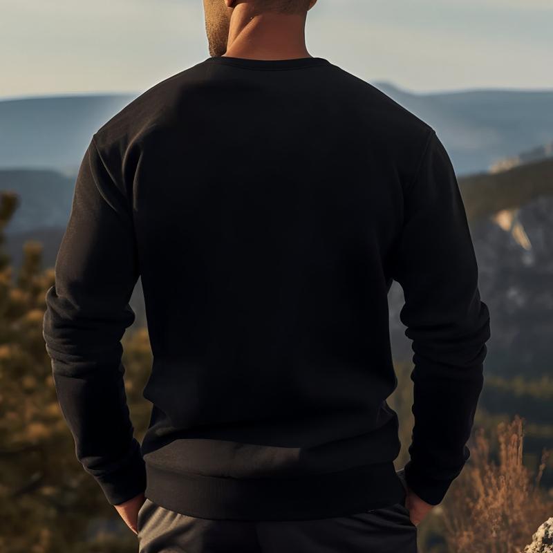 Christmas Day Casual Outings & Friend Gatherings: Men's Crew Neck Sweatshirt