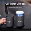 Car Door Water Cup Holder Back Seat Drink Rack Storage For MINI Cooper One JCW Works Clubman R55 R56 F55 F56 R57 R58 R59 R60 R50