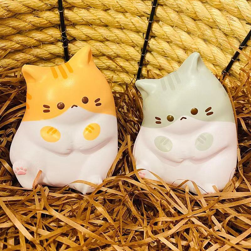 Cat Stress Relief Squishy Toy Pu Slow Rising Squeeze Antistress Ball Cartoon Table Ornaments Squishy Stress Reliever Toys