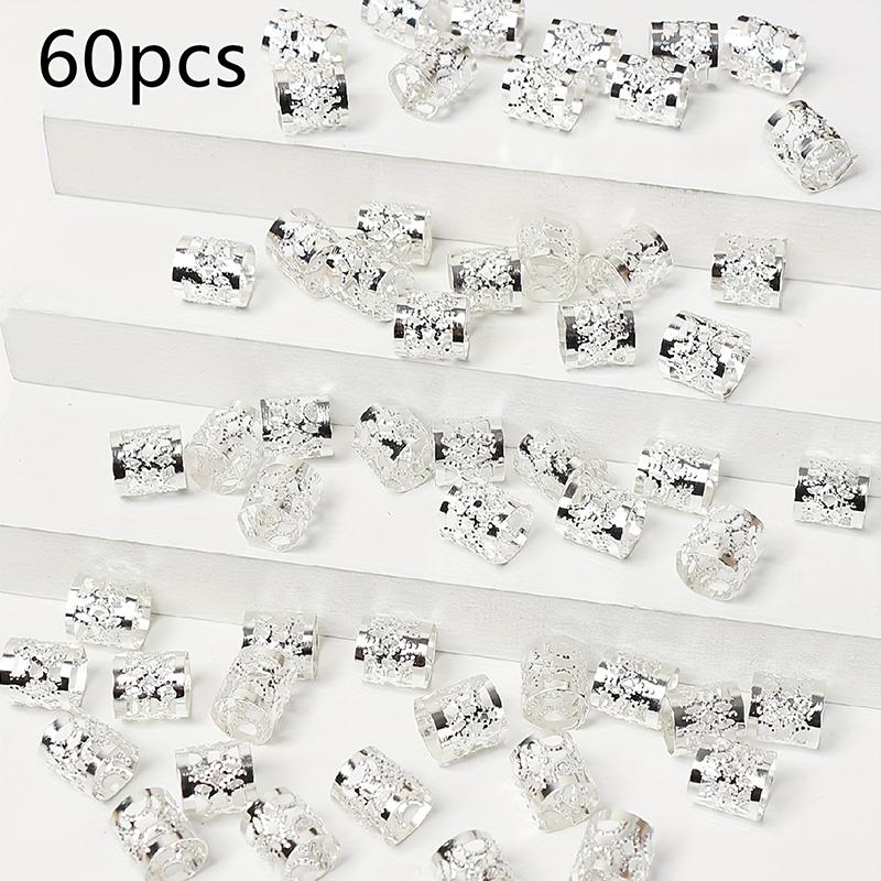 60/90Pcs Alloy Hair Jewelry Hair Cuffs For Braids Metal Dreadlock Beads Hair Cuffs Rings Multi Style Braids Accessories