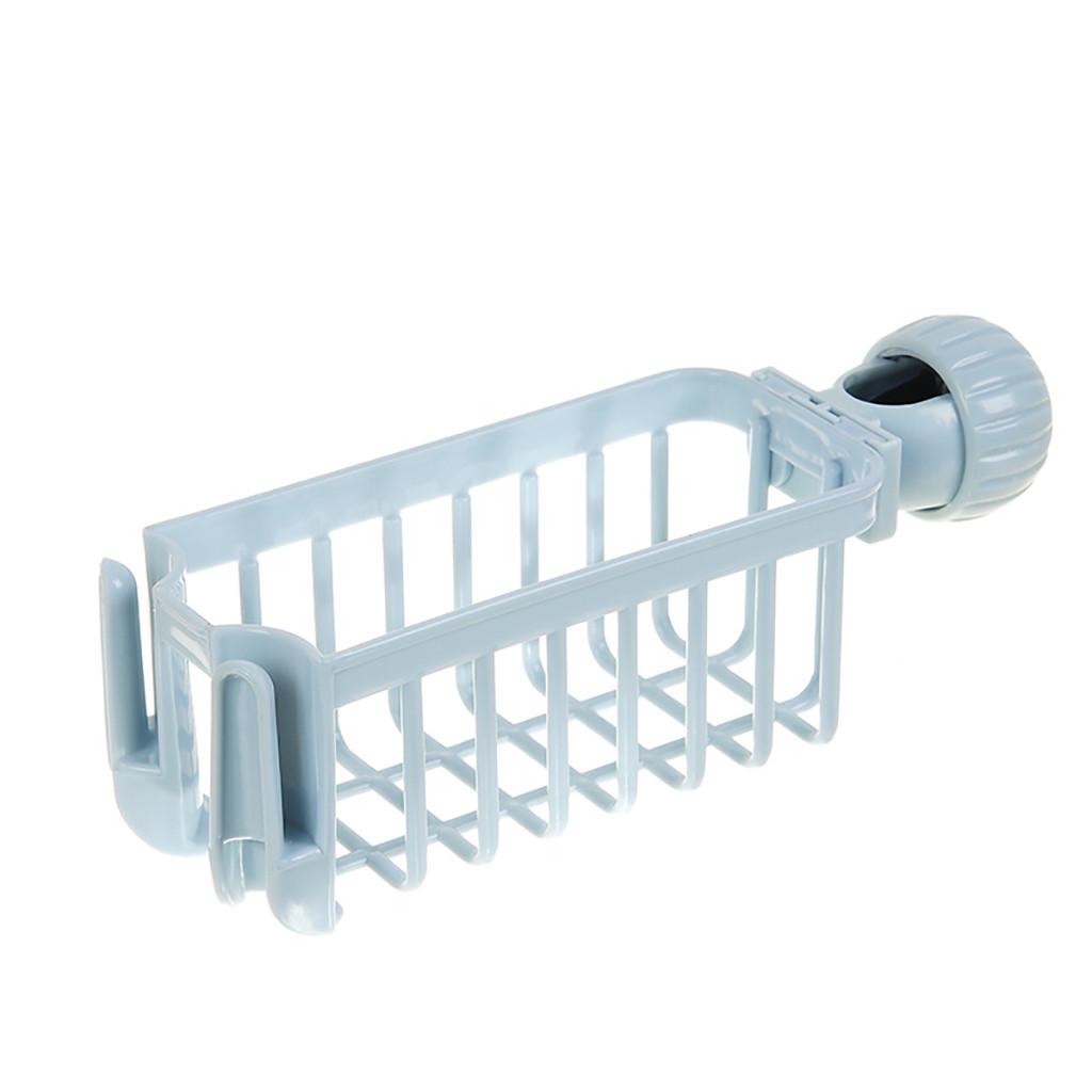 Kitchen Sink Faucet Sponge Soap Cloth  Rack Storage Organizer Holder Shelf