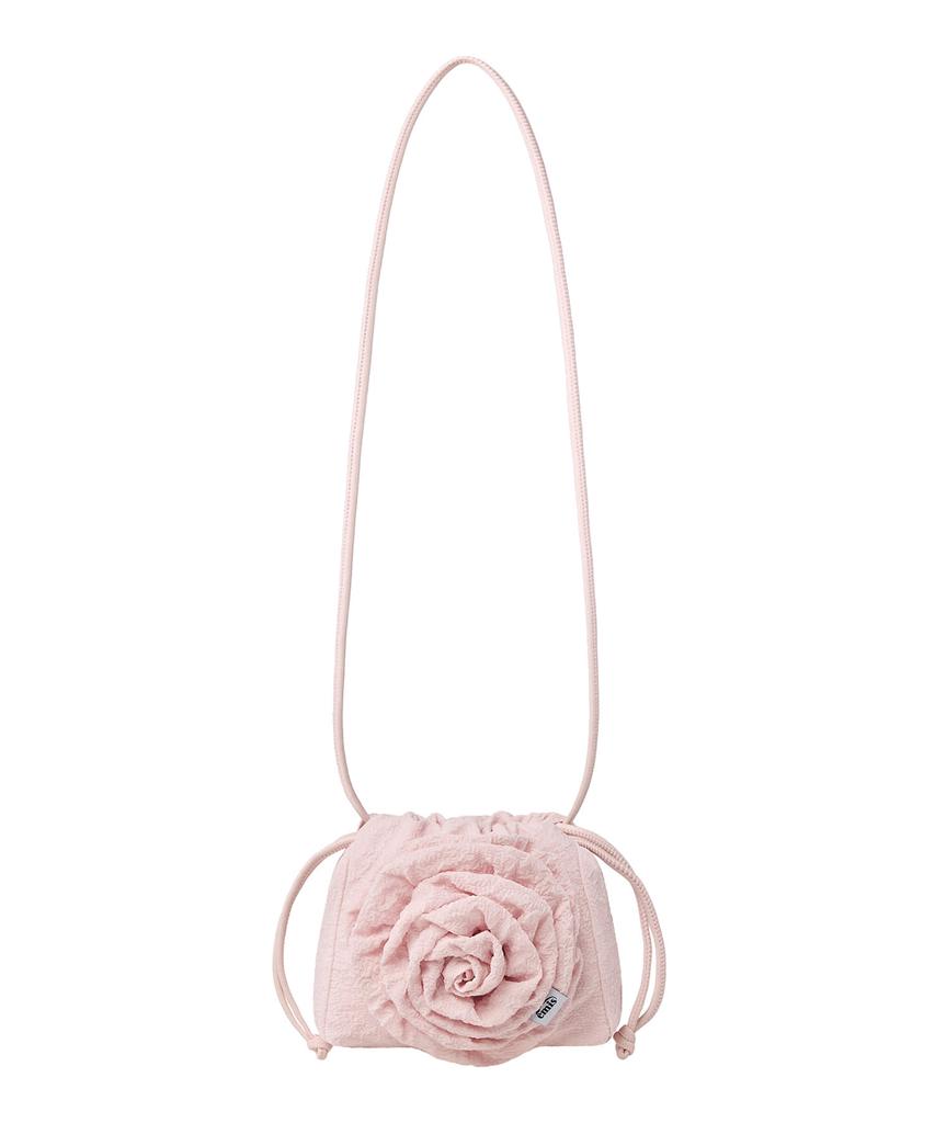 Emis Corsage String Mini Bag-Pink