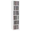 CD Cabinet White 21 X 20 X 88 Cm Particleboard
