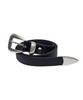 Milkeuweibeu Pierce Tail Leather Belt [Black]
