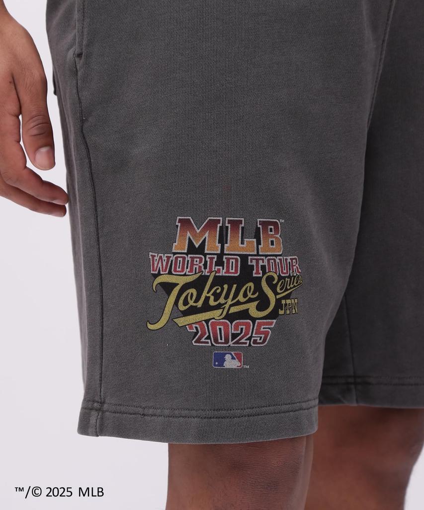 AVIREX MLB TOKYO SERIES SWEAT SHORTS men's M 410 charcoal 783-5113012