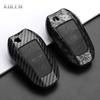 Abs Carbon Fiber Style Car Key Case Cover For Peugeot 207 208 3008 206 308 508 2008 407 5008 301 For Citroen C3 C4 C5 Berlingo