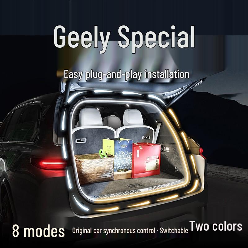 Interior Ambient Lighting Kits for Geely Vision X3/X6, Haoyue, LPRO, and Jiaji.