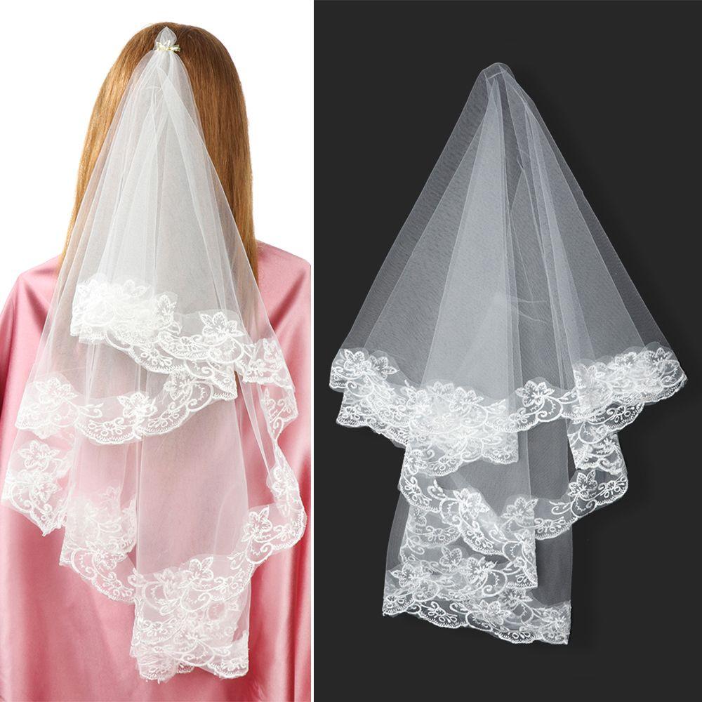 White Fancy Dress Happy Hexagonal Net Wedding Supplies Wedding Veil Bridal Veil