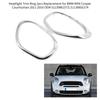 Headlight Trim Ring 2pcs Replacement for BMW MINI Cooper Countryman 2011-2016 OEM 51139801573;