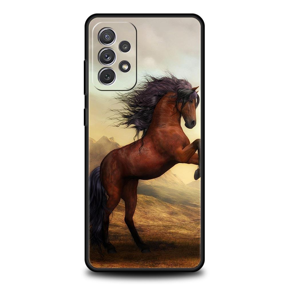 Handyhülle Für Samsung Galaxy A15 A13 A51 A71 A41 A31 A21S A03S A05 A35 A32 A55 A23 A25 A33 A53 A73 5G Pferd Tier TPU Hülle