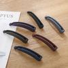Hairpins Frosted Hair Accessories Solid Color Banana Clip Hair Claws Hair Clips Ponytail Holder