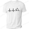 KOFFIE ECG EKG HEREN T-SHIRT LIEFHEBBER GEWELDIG GRAPPIG CADEAU-IDEE CADEAU CAFEÏNE MEME Zomer Heren T-shirt Top Heren Street Casual Kleding