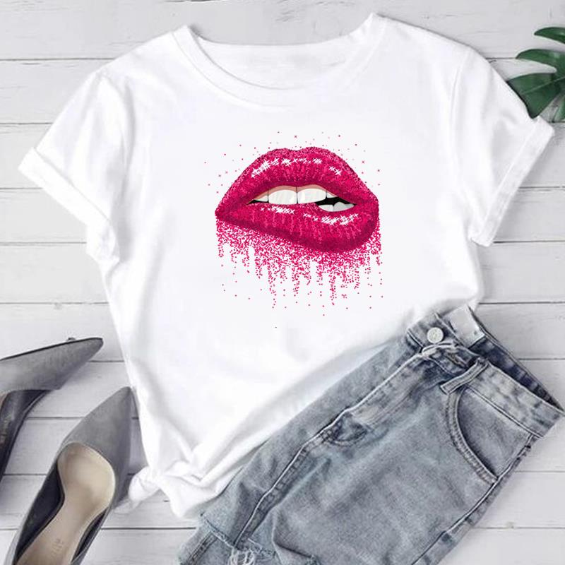 (Asiatische Größe) Frauen Mode T Shirt Leopard Stern Trend Nette Süße 90er Jahre Frau Weibliche T Kleidung Kurzarm Print T Top grafische T-shirts