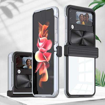 Anti -Knock Acrylic Cell Phone Case For Samsung Galaxy Z Flip 4 5g Flip4 Zflip4 Slide Camera Protection Shockproof Cover