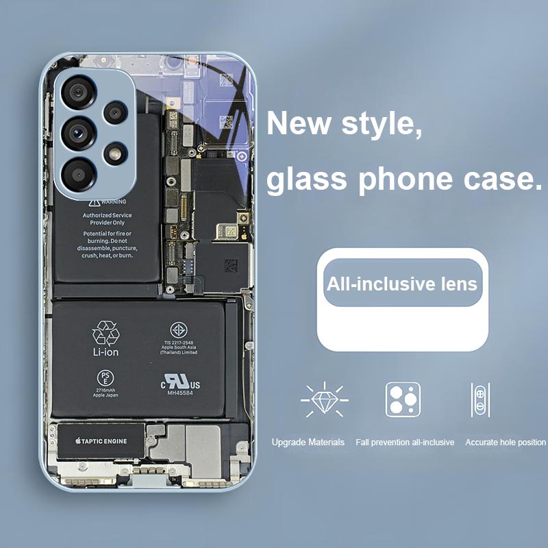 Креативна друкована плата для Samsung Galaxy S24 Plus S20 21 FE S23 Ultra S8 9 A70 72 73 50 51 52 53 Захисний скляний чохол для телефону